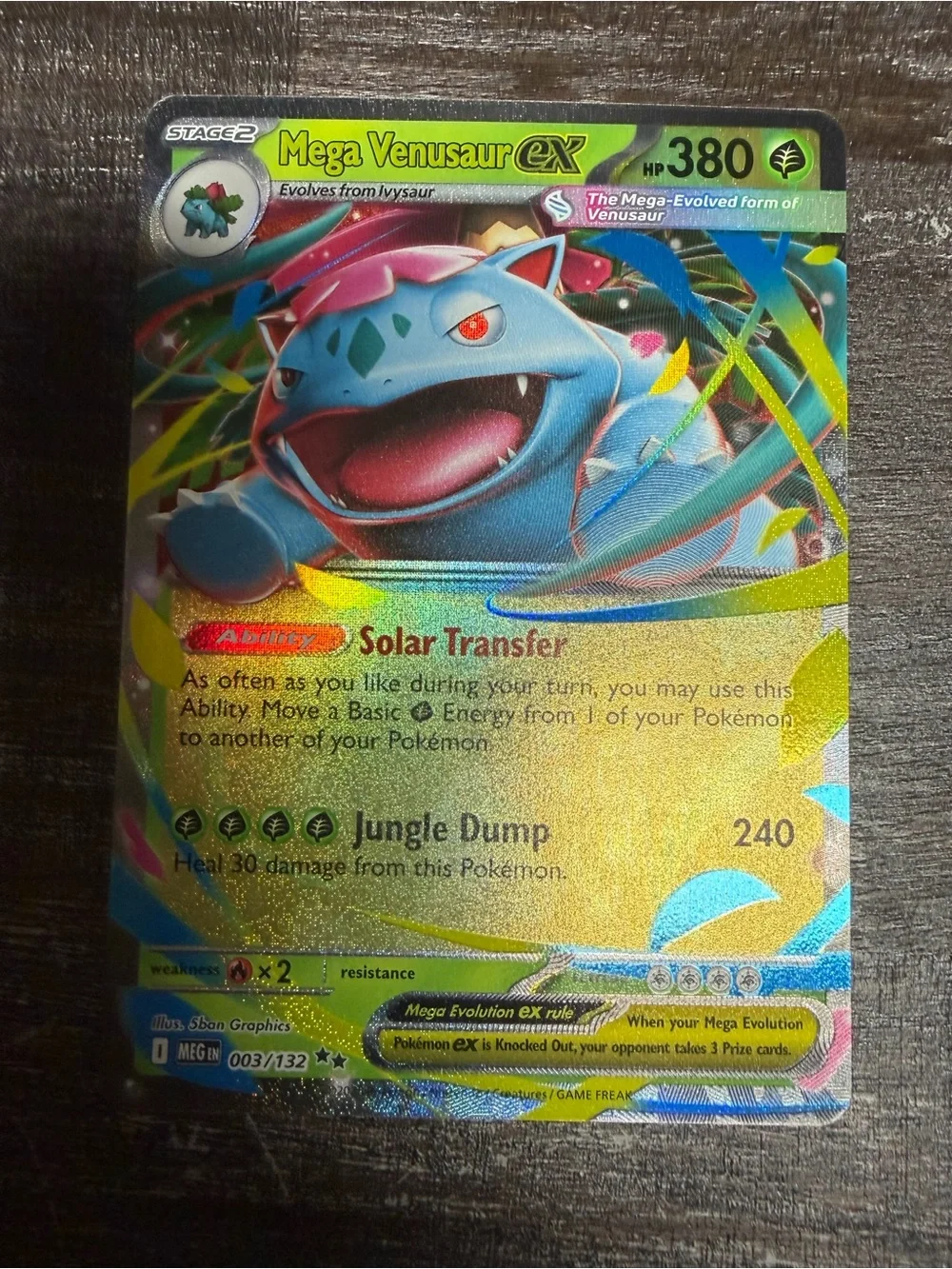 Mega EX Holo Trading Card Set Of Four- Near Mint Condition